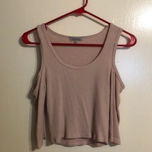 Sexy shoulder cut out crop top